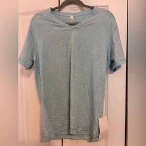 lululemon athletica Light Blue Short Sleeve Tee
